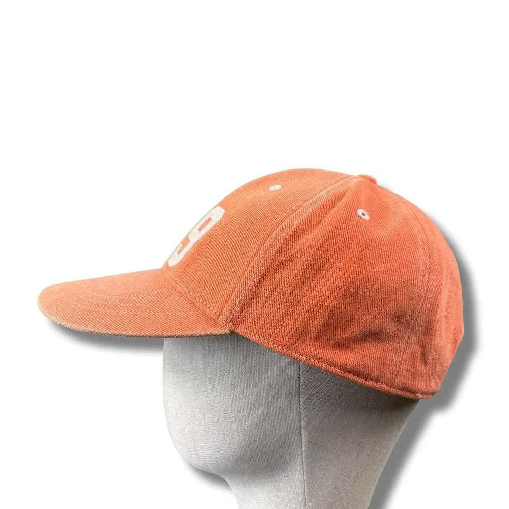 NWT Polo Ralph Lauren 519 RL Surf Orange Felt Patch Twill Ball SnapBack Hat OSFA